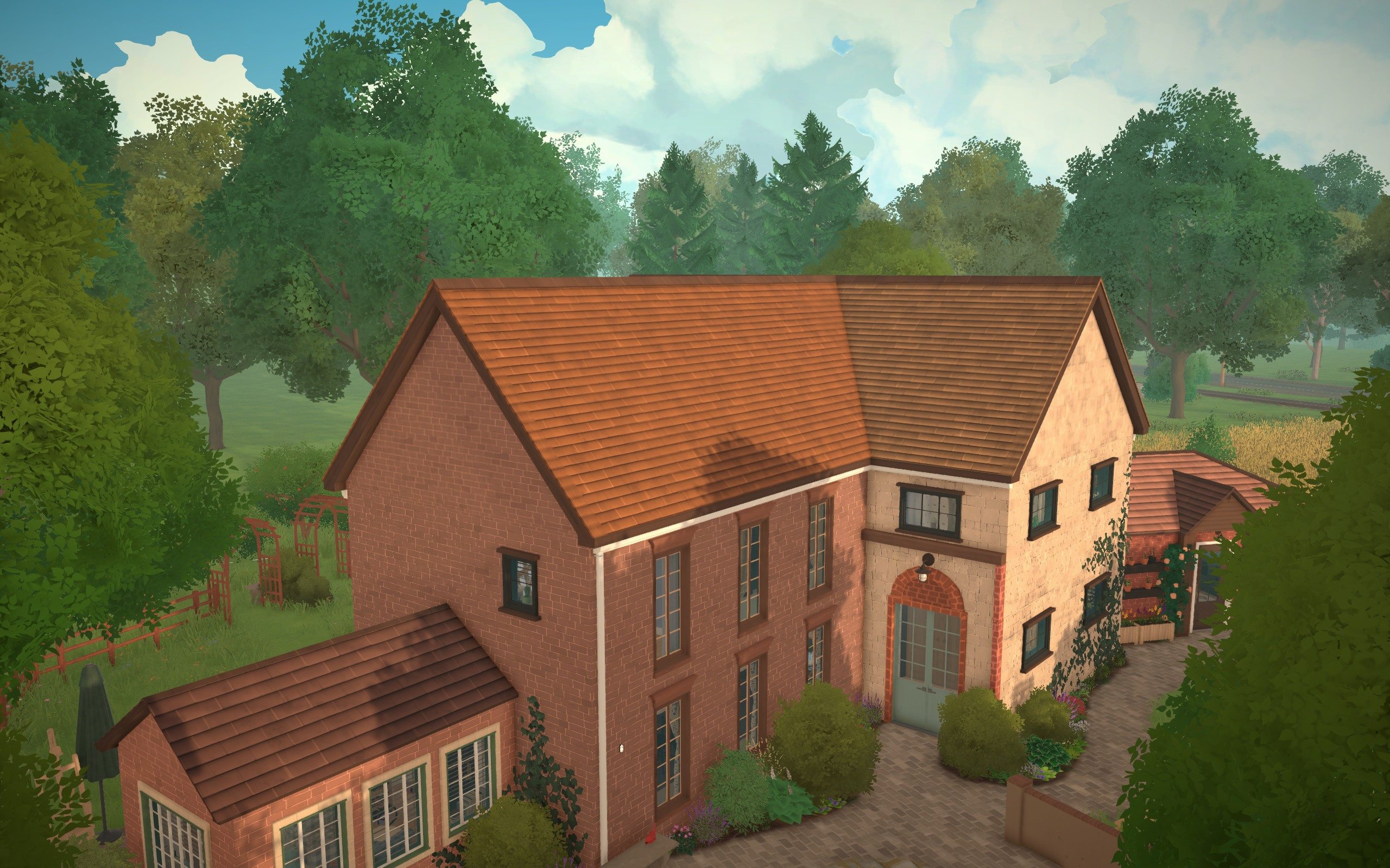 British Countryside Farmhouse