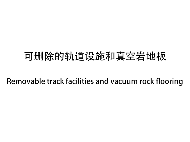 可删除的轨道设施和真空岩地板