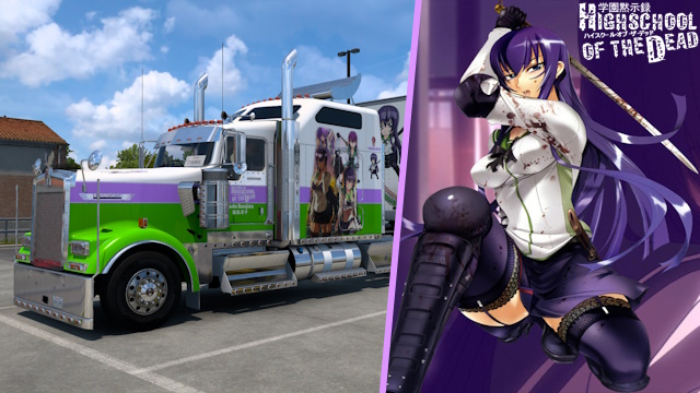 Kenworth W900 Saeko Busujima - Highschool of the Dead [Combo Skin]