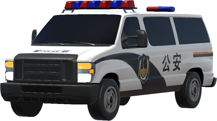 Chinese police car livery(Sentinl)