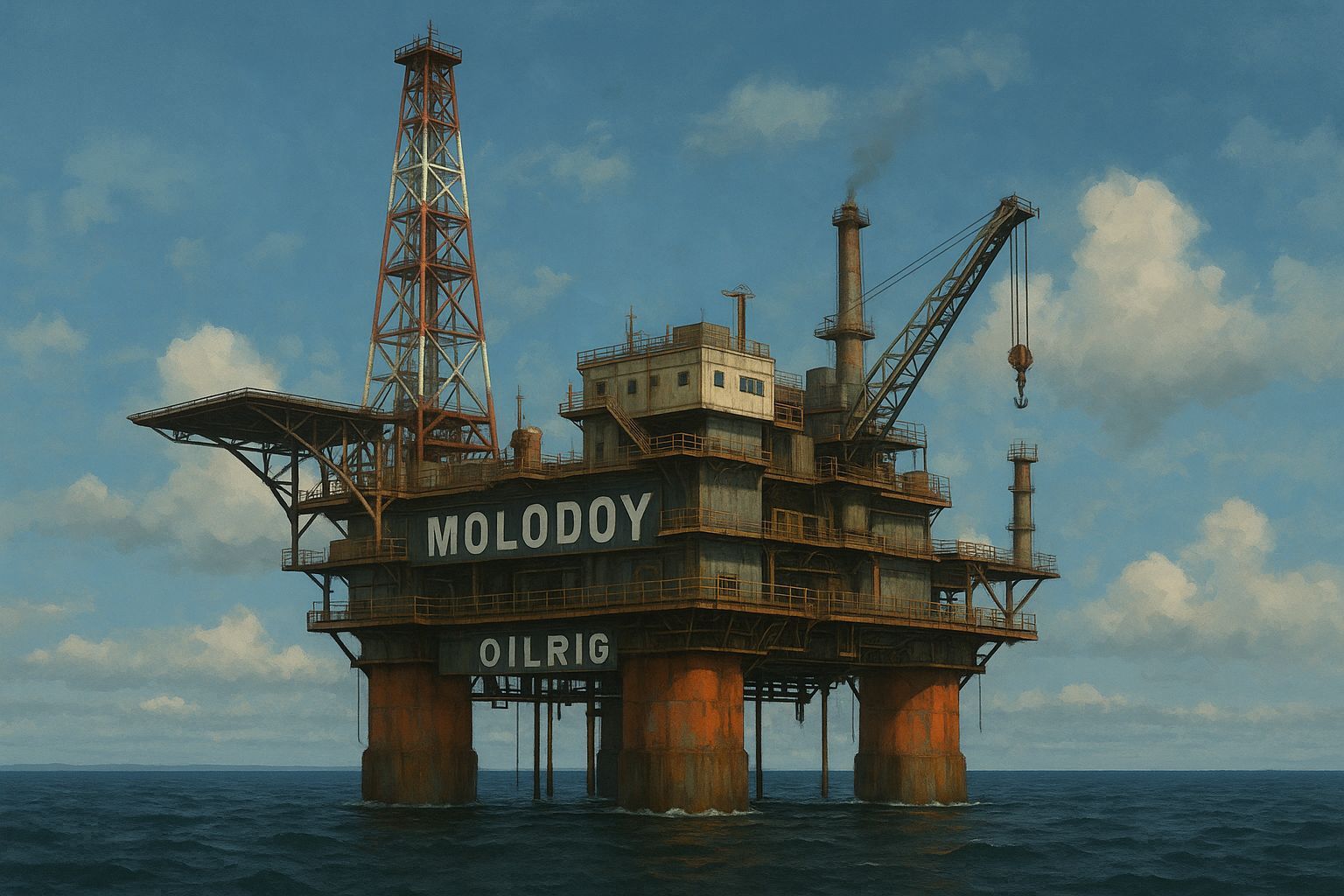 OLD RU MILITARY OIL RIG