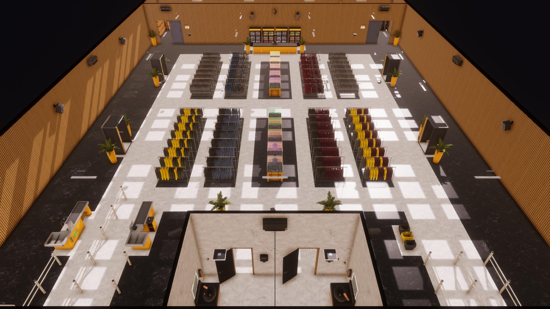 Clothing Store Black-Gold Full Setup preview