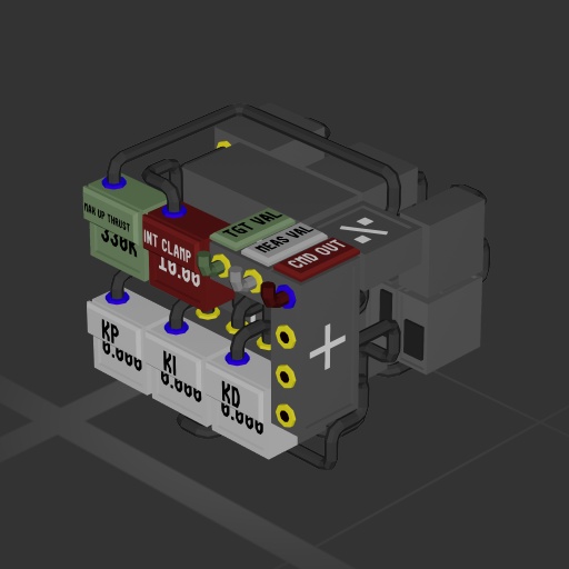 Compact PID with Clamped Integrator + Auto Grav (Auto-Hover)