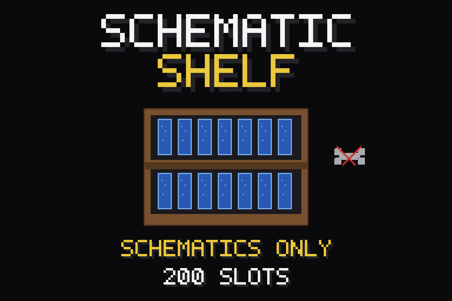 (SERVER) Schematic Shelf - Bookshelves Hold Blueprints
