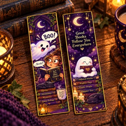 Cute Ghost Bookmark preview