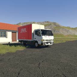 COLES Food delivery truck