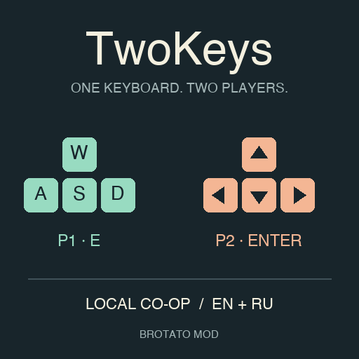 Two Players, One Keyboard - TwoKeys preview
