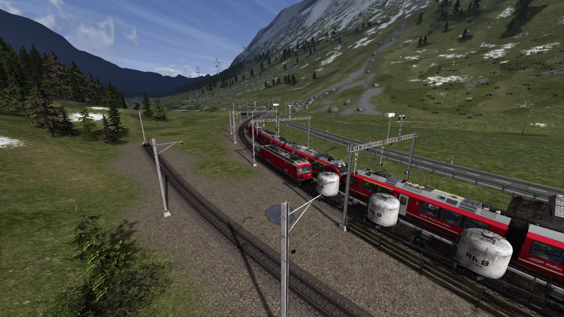 472 Switzerland tour Bernina Pass Part 4 Bernina Suot to Samedan