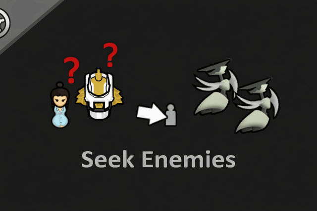 Seek Enemies - Mental Break Fix
