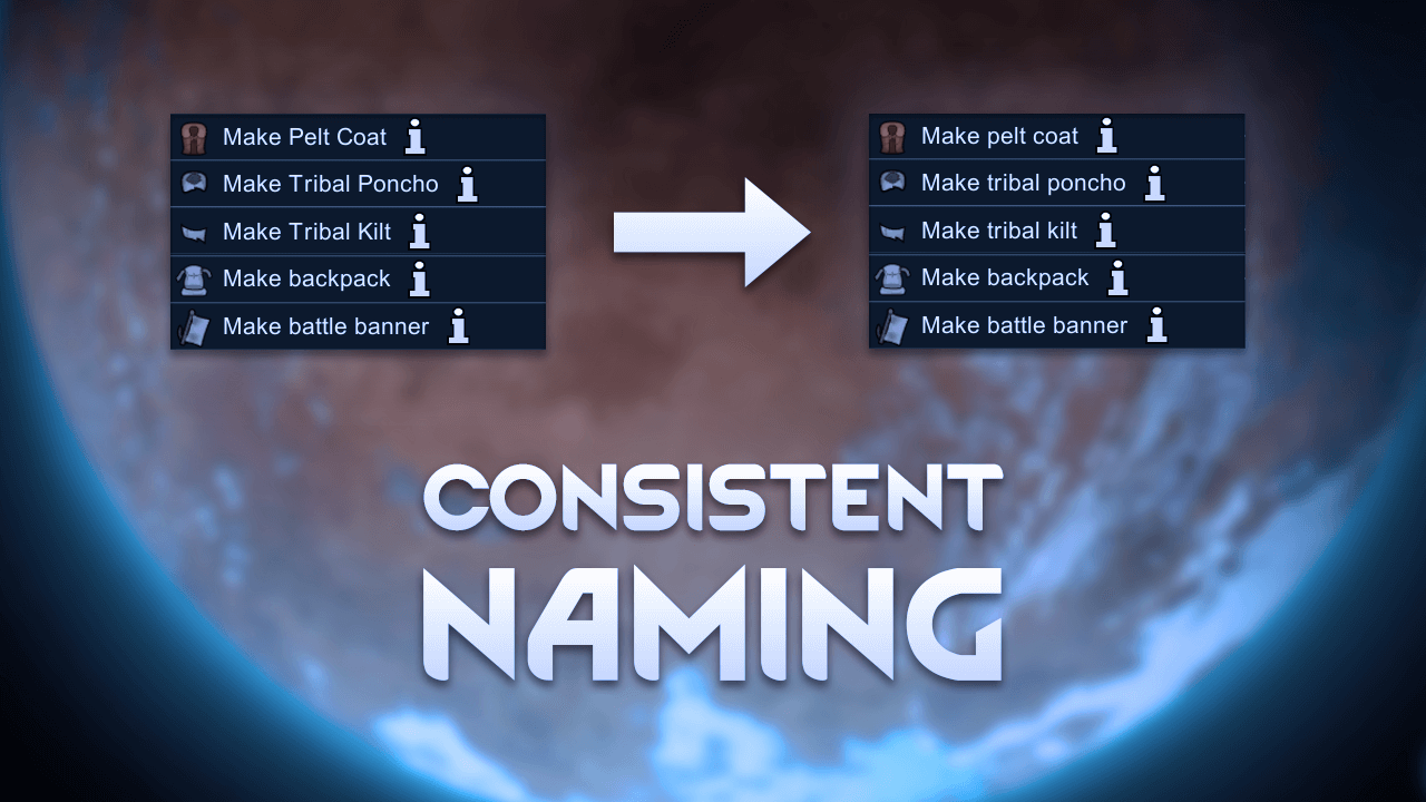 Consistent Naming