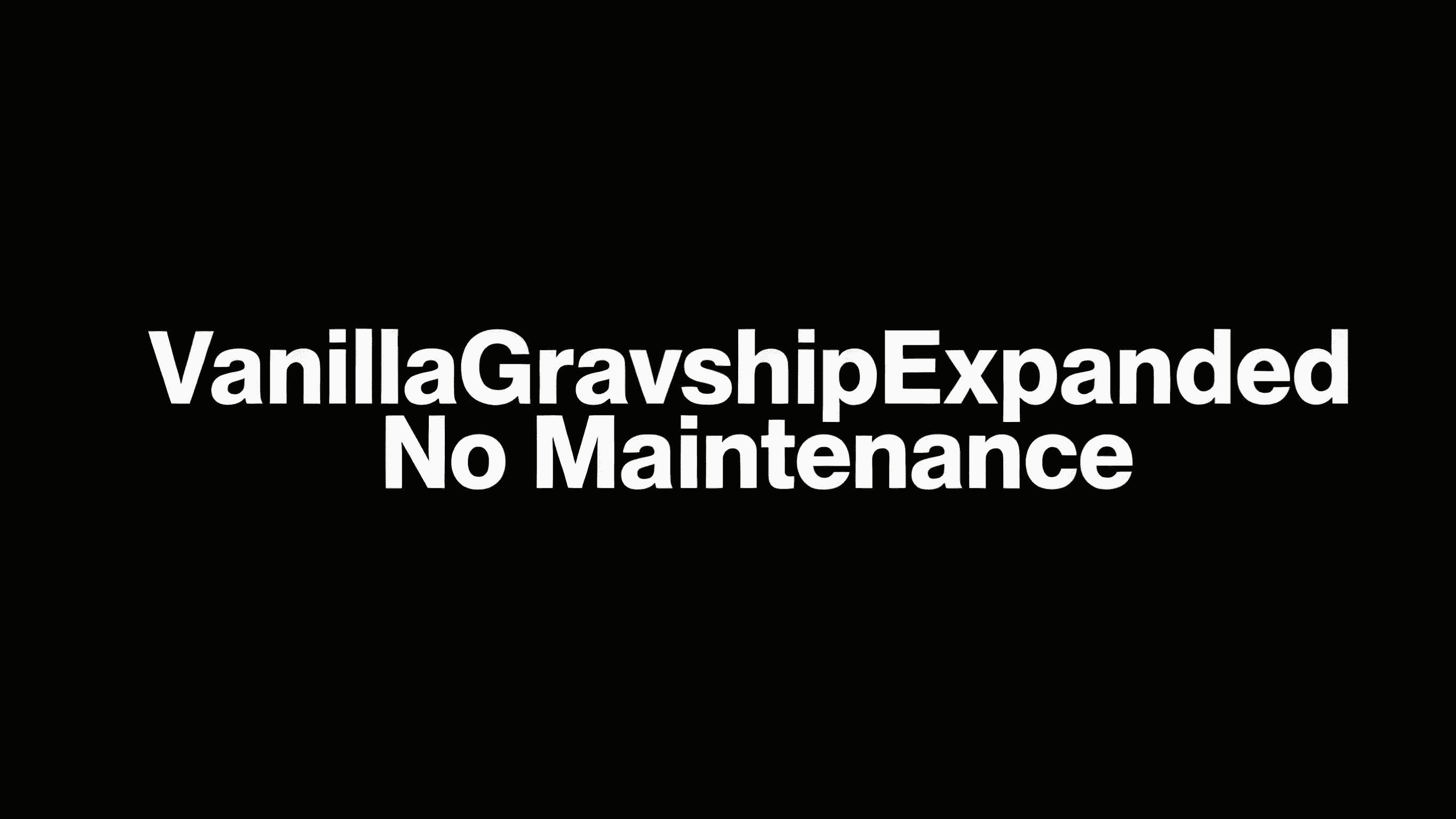 VGE NO Maintenance mod preview for RimWorld