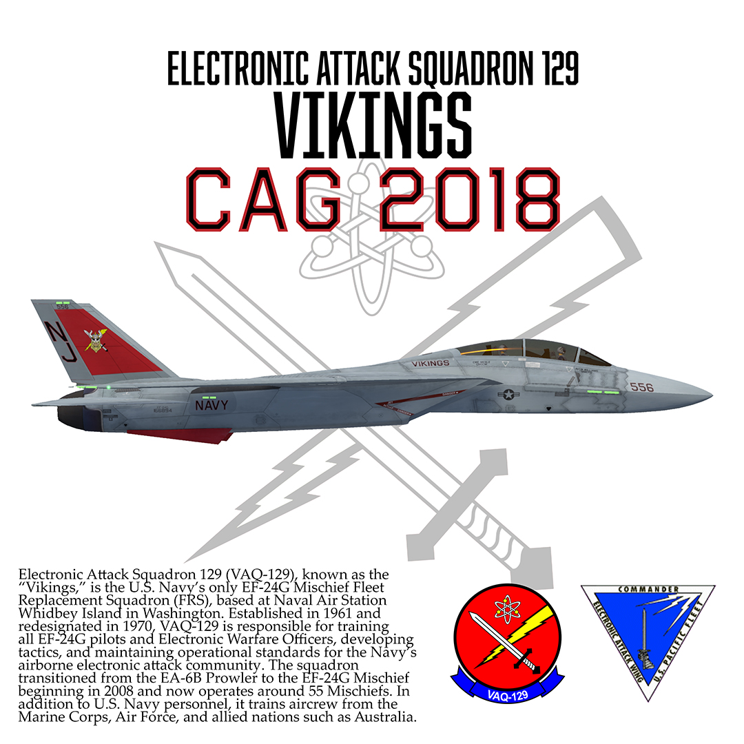VAQ-129 'Vikings' CAG 2018