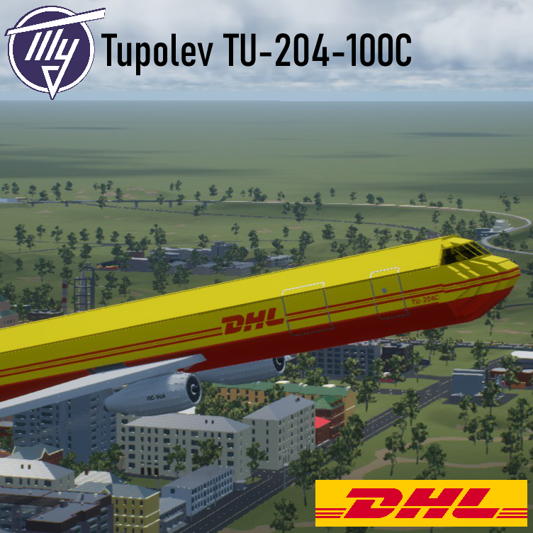 Softbody AIR LINER Tupolev TU-204-100C DHL