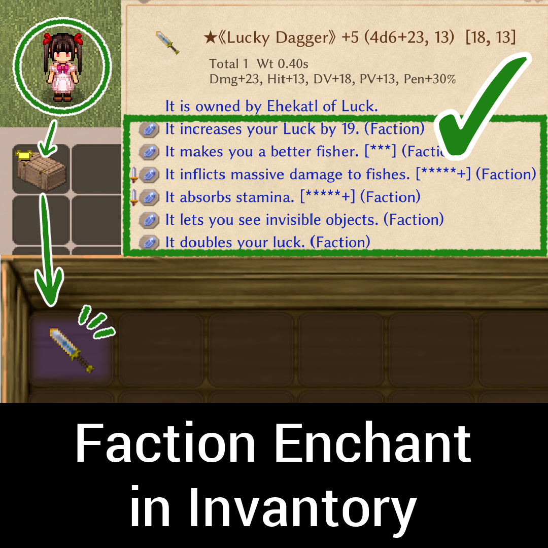 Faction Enchant in Inventory