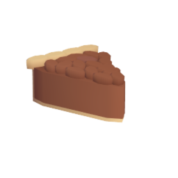 Sliced pecan pie
