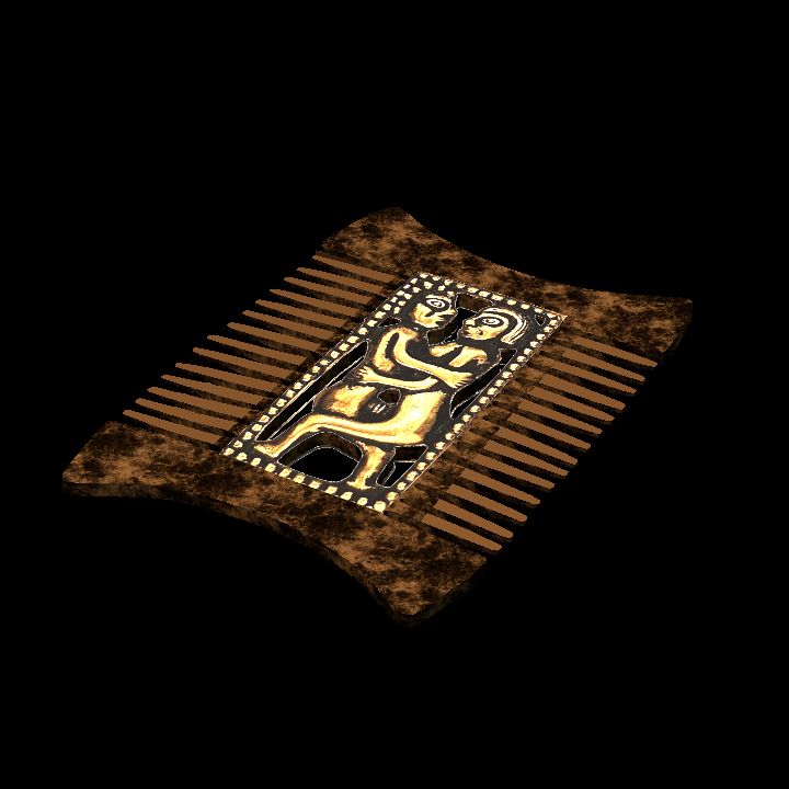 bronze comb