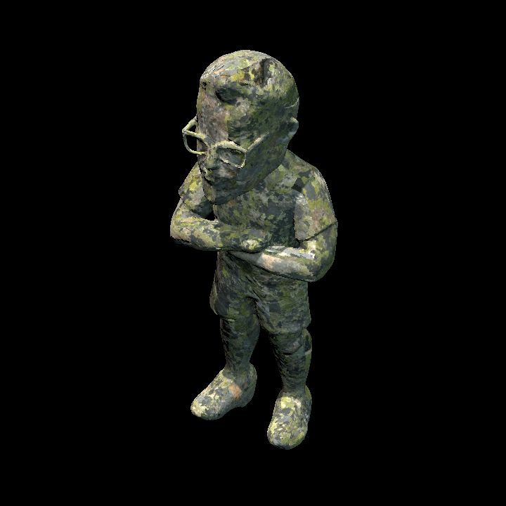 Statue figure 1 - mossy