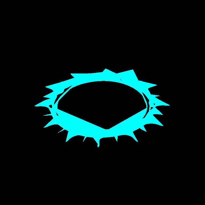 A glowing sigil - blue circle 2