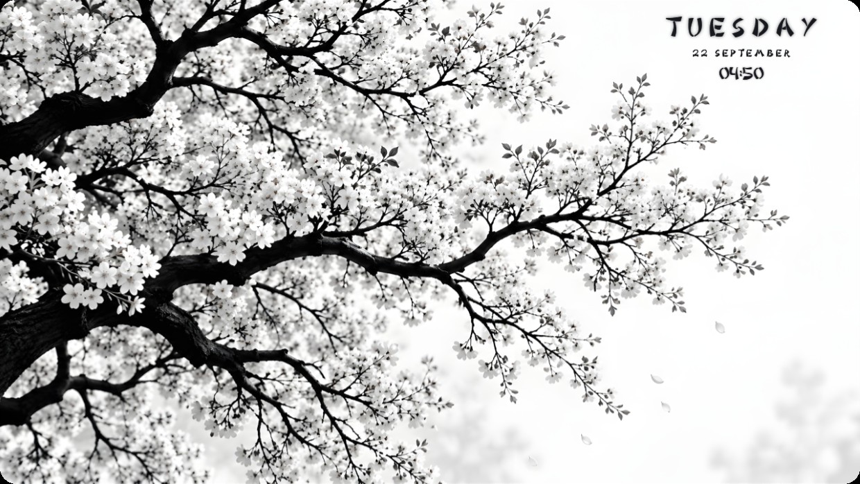 White Bloom Tree
