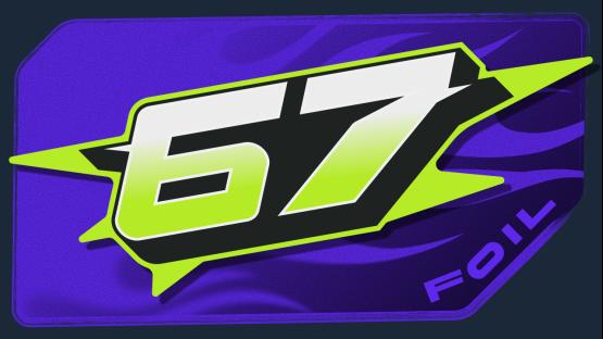 No.67 🏎️. ܁₊ ⊹ . ܁˖ . (Foil)