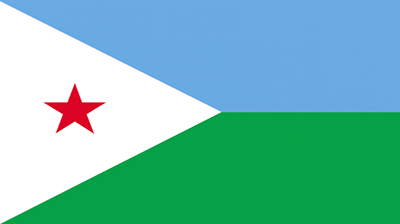 The flag of Djibouti