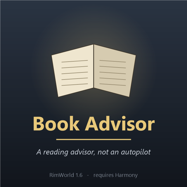 Book Advisor mod preview for RimWorld