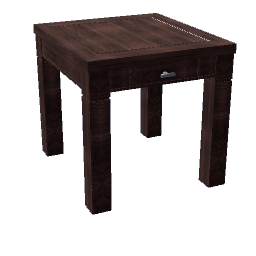 Dark Redwood End Table