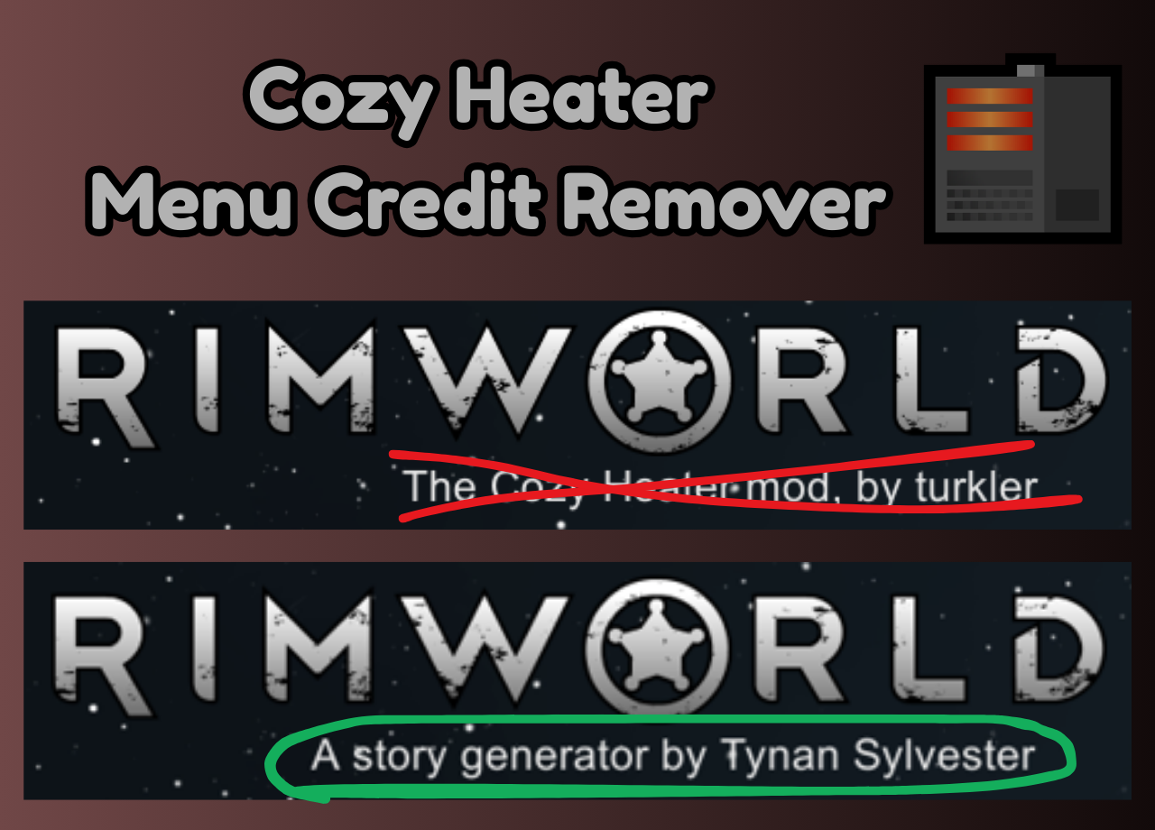 Cozy Heater Menu Credit Remover