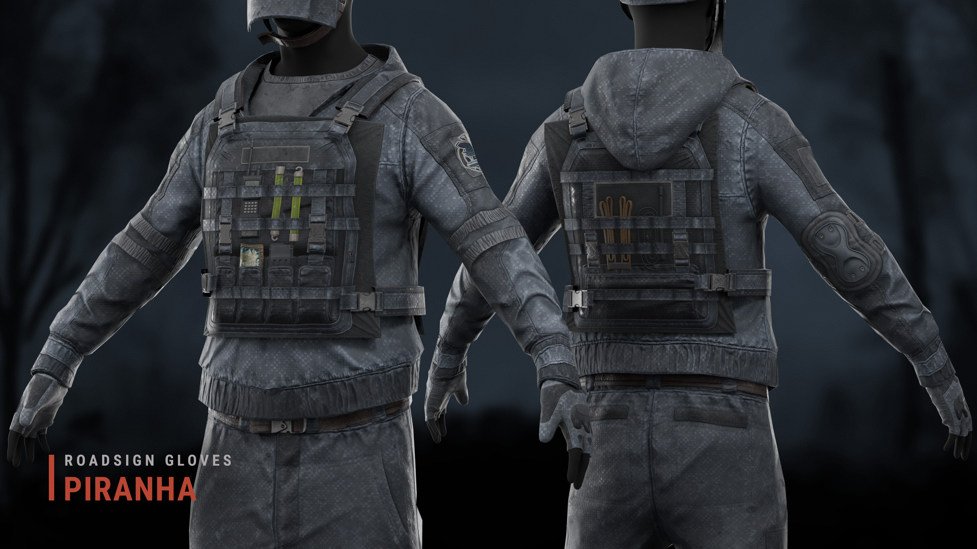 Island Assault Team Roadsign Gloves thumbnail 2