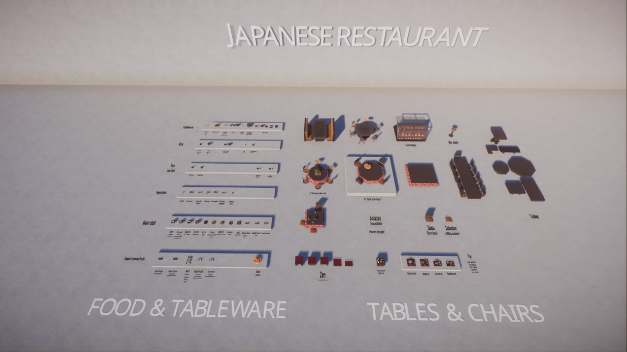 Japanese Restaurant Set | by PenguinBuilds