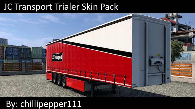 Red & Black SCS Trailer Pain Job Pack preview