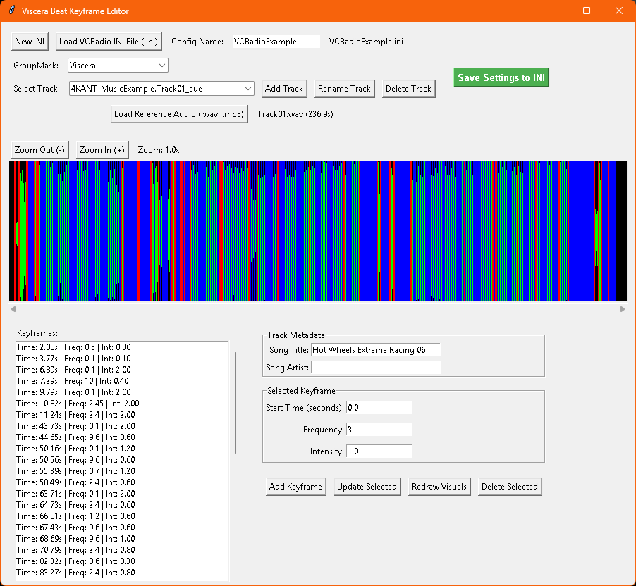 Viscera - Beat Keyframe Editor
