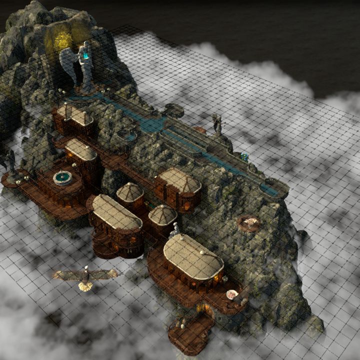 Avariel Temple - clouds [60x45]