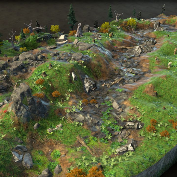 Battlemap Forest Clearing with tower