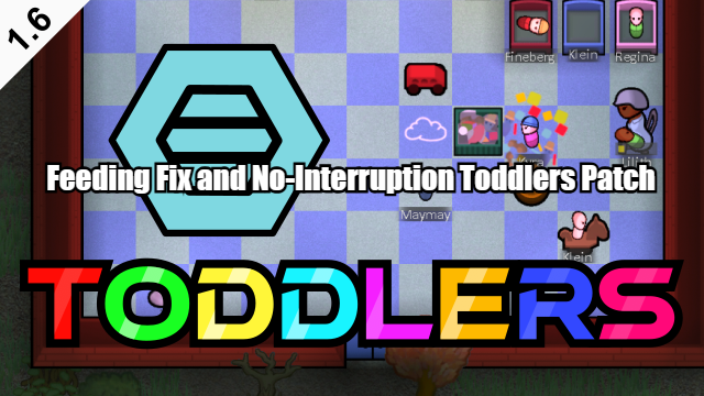 Toddlers Interaction Patch mod preview for RimWorld