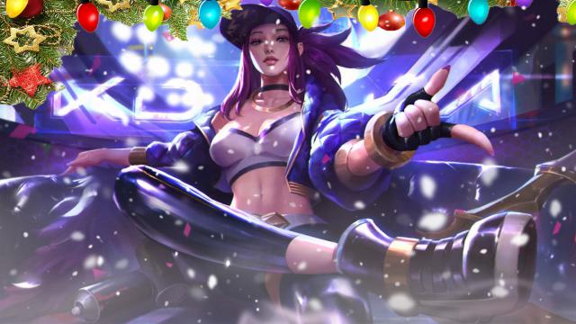 R-18 Akali K/DA (League Of Legends) animated Glow Tablet Medkit Version