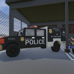 police bomb squad truck
