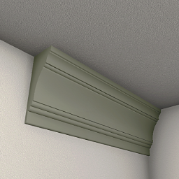 Wide ceiling molding 0.75 m - Sage green