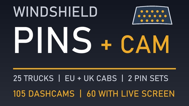 Windshield Pins + Dashcam - 25 Trucks