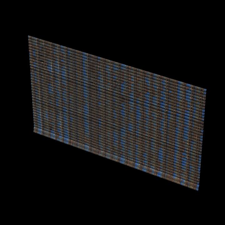 Corrugated wall 3x1 rusty #1