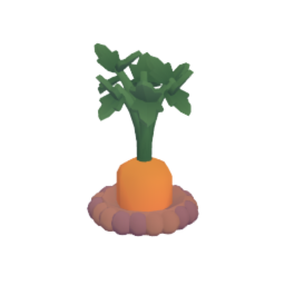 Carrot in the ground