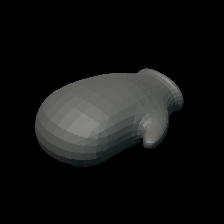 Simple glove mitten colourable