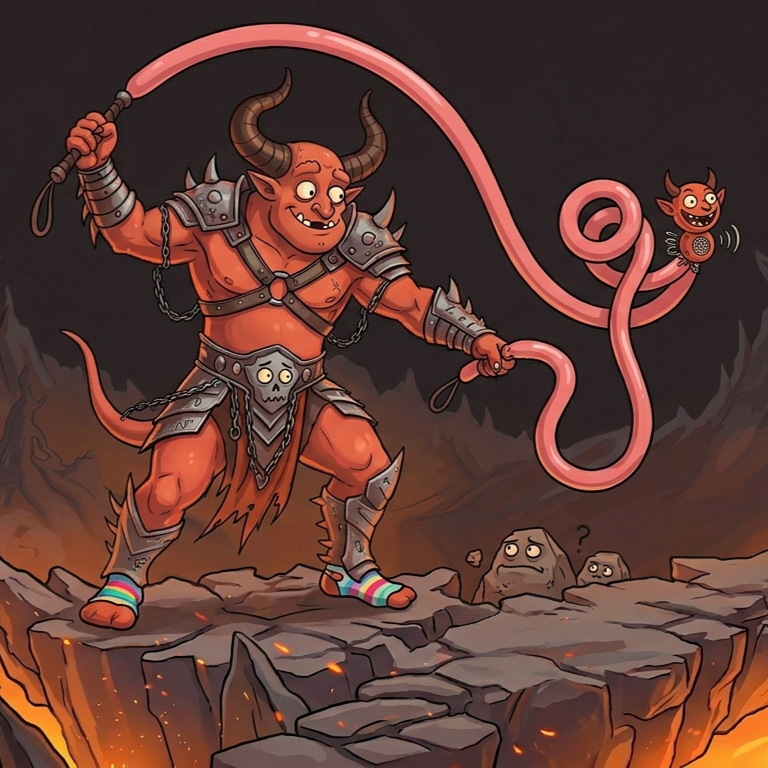 Devilish slave bag