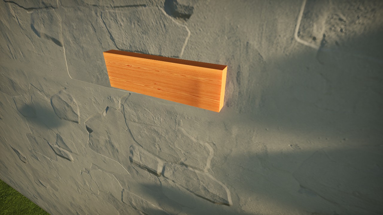KPR - Wood Plank 50x15x5 (Redish)