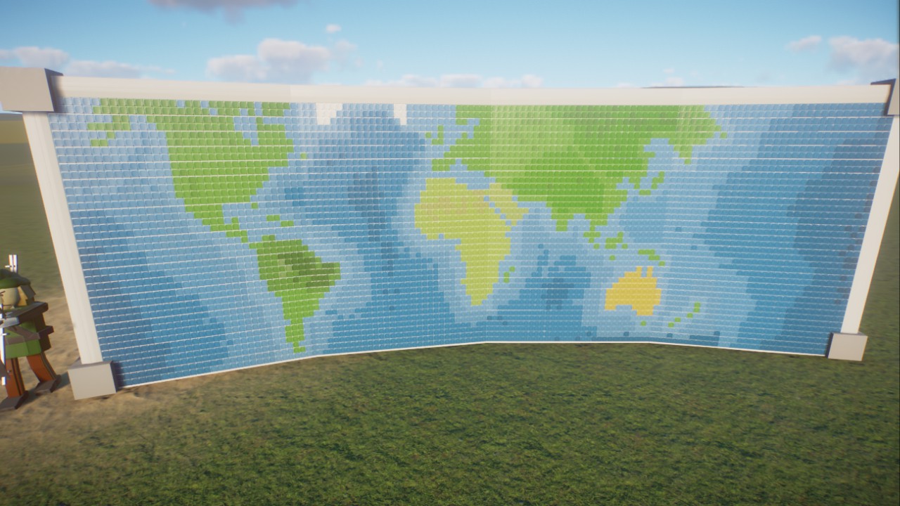 Map of the world - Mosaic