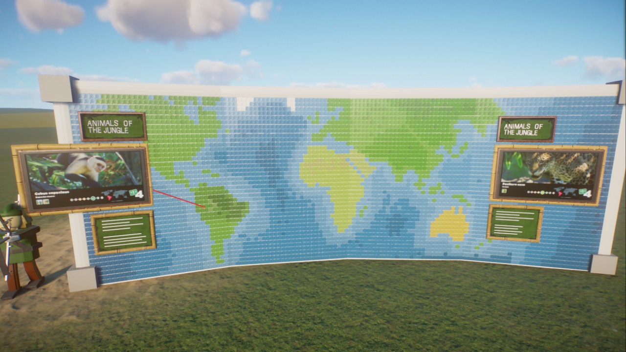 Map of the world - Mosaic (jungle)