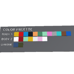 Color palette for Ford Fairlane series