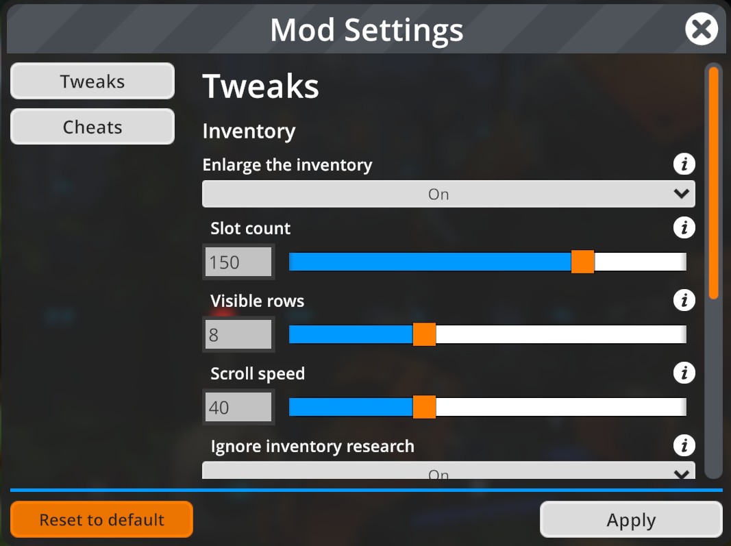 FoundryTweaks preview