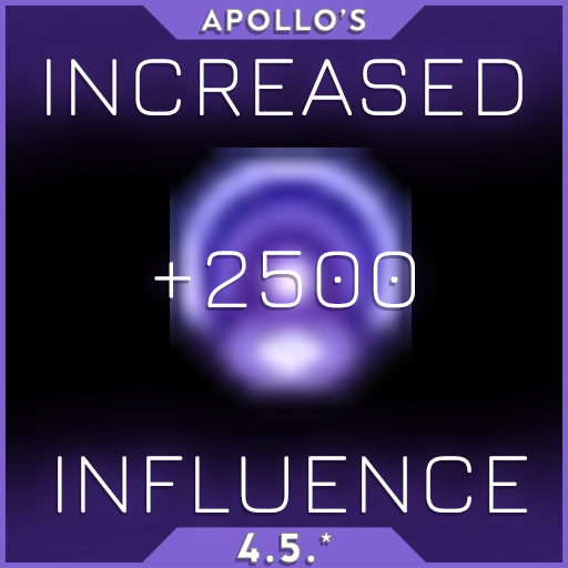 Increased Influence Cap - 2500