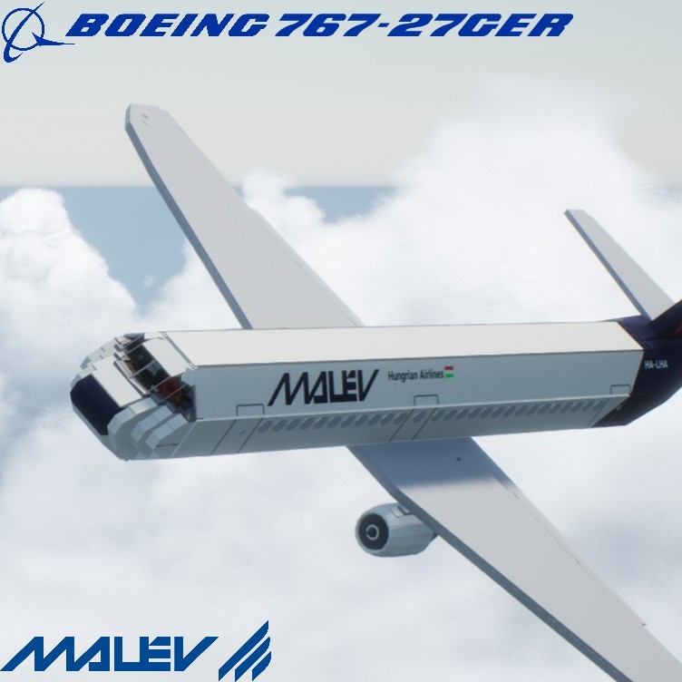 Softbody AIR LINER Boeing 767-27GER Malev Hungrian Airlines